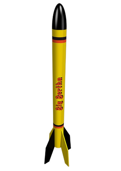 Big Bertha Model Rocket Kit, Skill Level 1