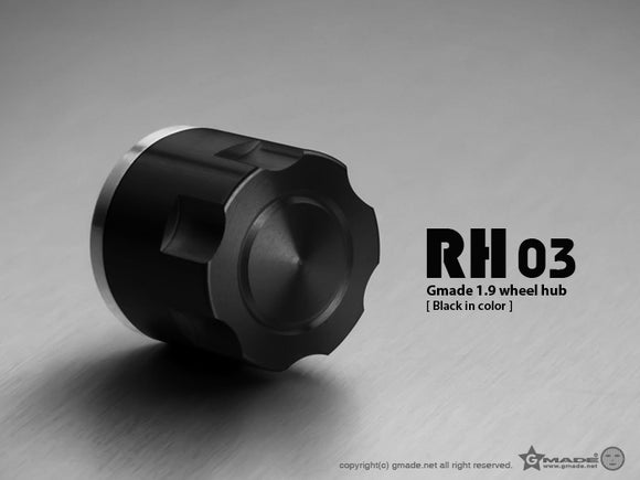 1.9 RH03 Wheel Hubs (Black) (4)