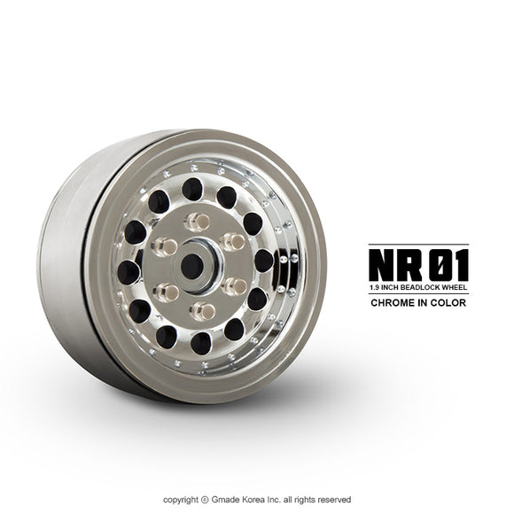 1.9 NR01 Beadlock Wheels (Chrome) (2)