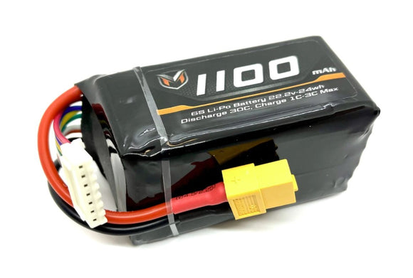 SSI Series 6S 1100mAh 22.2V Li-Po Battery w/ XT60