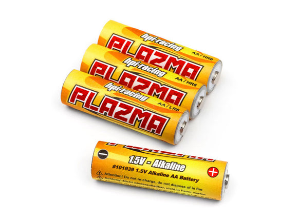 HPI Plazma 1.5V Alkaline AA Battery (4pcs)