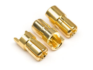 Male Gold Connectors (6.0mm Dia) (3pcs)