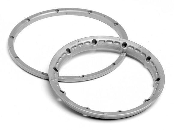 Heavy Duty Wheel Bead Lock Rings (Silver/For 2 Wheels) -