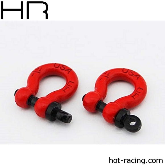 1/10 Scale Red Tow Shackles (2)