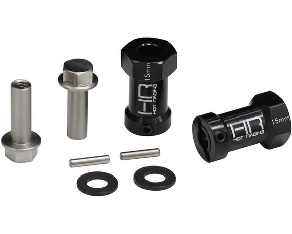 15mm Wheel Hub Extensions w/ 12mm Hex, for Axial SCX
