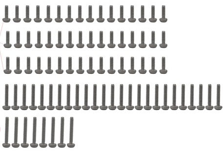M1.4 Stainless Steel Full Screw Set, (81pcs) SCX24
