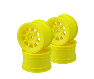 9 Shot 2.2" Rear Wheel, Yellow Fits B6.4, B74.2, YZ2, YZ4,