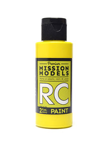 Mission Models - Water-based RC Paint, 2 oz bottle, Yellow