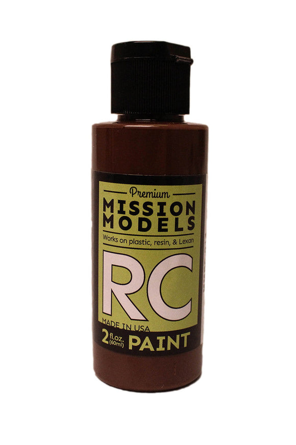 Mission Models - Water-based RC Paint, 2 oz bottle, Dark Brown