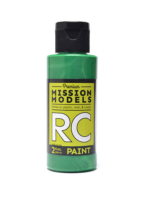 Mission Models - Water-based RC Paint, 2 oz bottle, Pearl Green