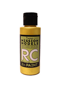 Mission Models - Water-based RC Paint, 2 oz bottle, Pearl Gold