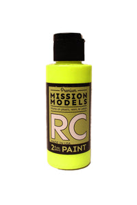RC Paint 2 oz bottle Fluorescent Racing Yellow