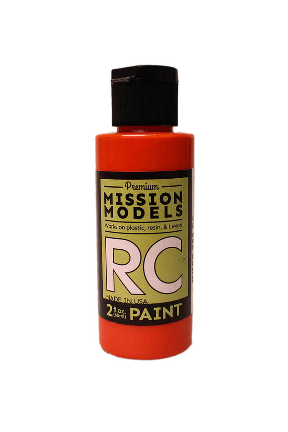 Mission Models - Water-based RC Paint, 2 oz bottle, Translucent Orange