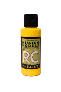 Mission Models - Water-based RC Paint, 2 oz bottle, Translucent Yellow