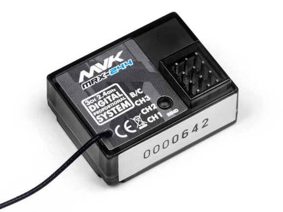 MRX-244 MAVERICK 2.4GHZ 3CH RECEIVER WITH BUILT IN FAILSAF