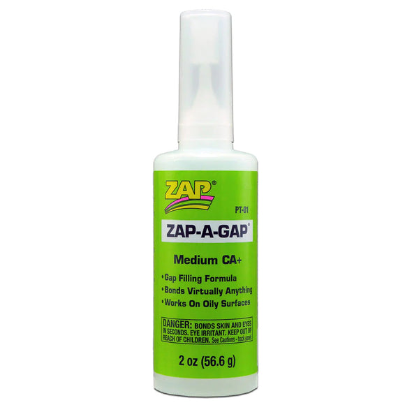 Zap-A-Gap CA+ Glue 2oz