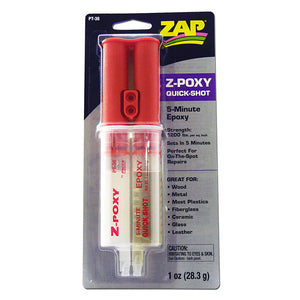 1oz Z-Poxy 5 Min Syringe