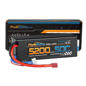 4S 14.8v 5200mAh 50C LiPo Battery w/ Deans Plug Hard