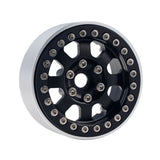 B1 Aluminum 1.9 Beadlock Wheels 9mm Hubs, Black, for