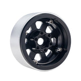 B1 Aluminum 1.9 Beadlock Wheels 9mm Hubs, Black, for