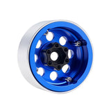 B2 Aluminum 1.9 Beadlock Wheels 9mm Hubs, Blue, for