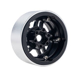 B4 Aluminum 1.9 Beadlock Wheels 9mm Hubs, Black, for