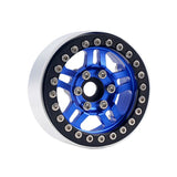 B4 Aluminum 1.9 Beadlock Wheels 9mm Hubs, Blue, for