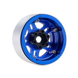 B4 Aluminum 1.9 Beadlock Wheels 9mm Hubs, Blue, for