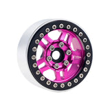 B4 Aluminum 1.9 Beadlock Wheels 9mm Hubs, Pink, for