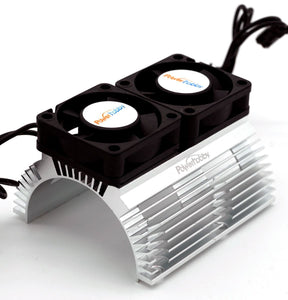 Powerhobby Heat Sink w Twin Turbo High Speed Cooling Fans