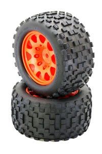 Power Hobby - Scorpion XL Belted Tires / Viper Wheels (2) Traxxas X-Maxx 8S-Orange