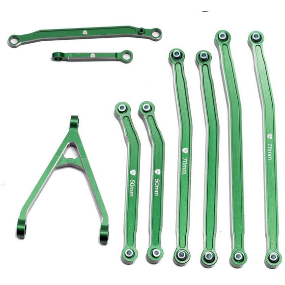 Aluminum High Clearance Chassis Links, Green, for