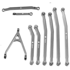 Aluminum High Clearance Chassis Links, Grey, for Axial