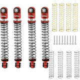 Aluminum 54mm Long Travel Shocks 1/24, Red, for Axial