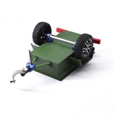 Aluminum Mini RC Crawler 1/24 Trailer, Green, for Axial