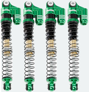 1/24 Aluminum 58mm Long Travel Shocks, Green, for Axial SCX24