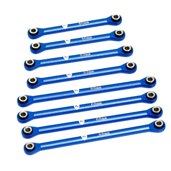 Aluminum Suspension Link Set, for Traxxas TRX-4M, Blue