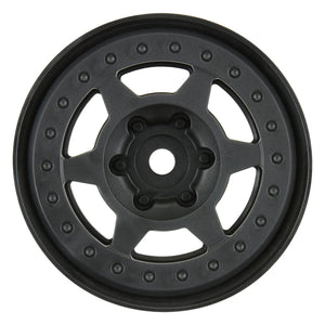 Pro-Line 2809-03 1.9" Holcomb Bead-Loc Crawler Wheels Black 2 Pack