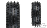 Pro-Line 8298-13 White Rear Wheels with Wedge Carpet Tires for Mini-B 1 Pair