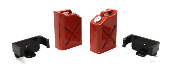 1/10 Scaler Plastic Gasoline Jugs (2) - Red