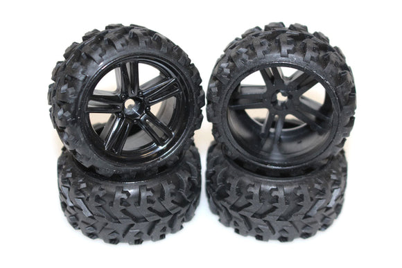 Rage R/C - Assembled Wheels & Tires (4); Mini Trek
