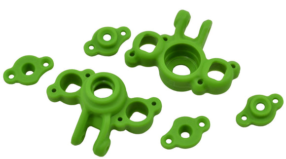 GREEN AXLE CARRIERS FOR TRAXXAS 1/16TH SCALE VEHICLES
