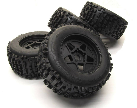 *Arrma NOTORIOUS 6s V5 BLX - TIRES & Wheels (tyres rims DBoots Back-Flip MT ARA8611V5
