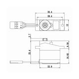 Micro Digital Servo w/Soft Start, 0.16sec / 36oz @ 6V