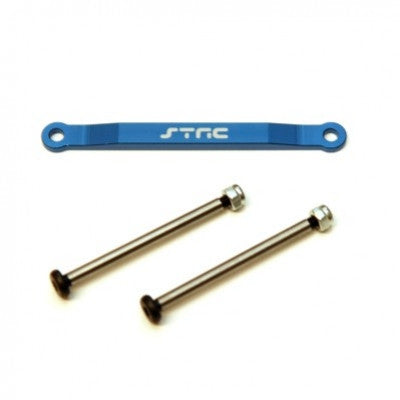 ST Racing Concepts - CNC Aluminum Front Hingepin Brace Kit w/Lock-nut Style Hingepins (Blue) Rustler/Bigfoot/Stam