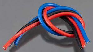 TQ Wire - 10 Gauge Super Flexible Wire - 1' ea. Black, Red, Blue