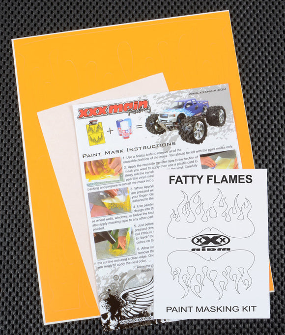 XXX Main Racing - Fatty Flames Paint Mask
